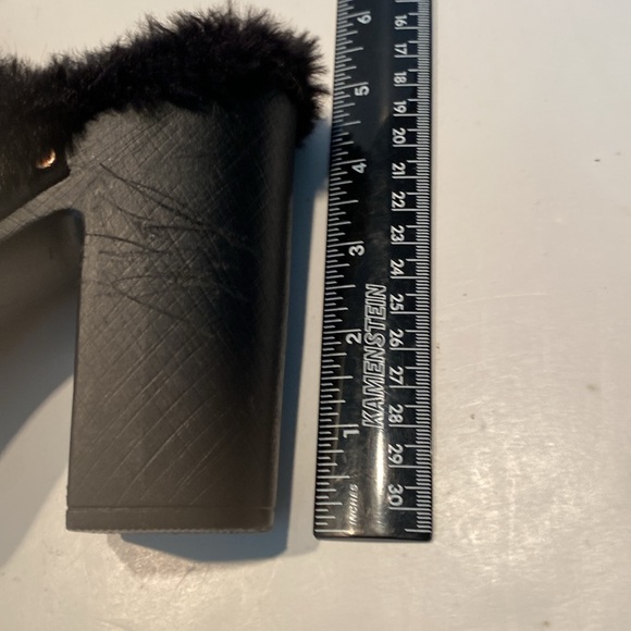 NWT Rouge Helium Black Platform Chunky Heels - Picture 6 of 9